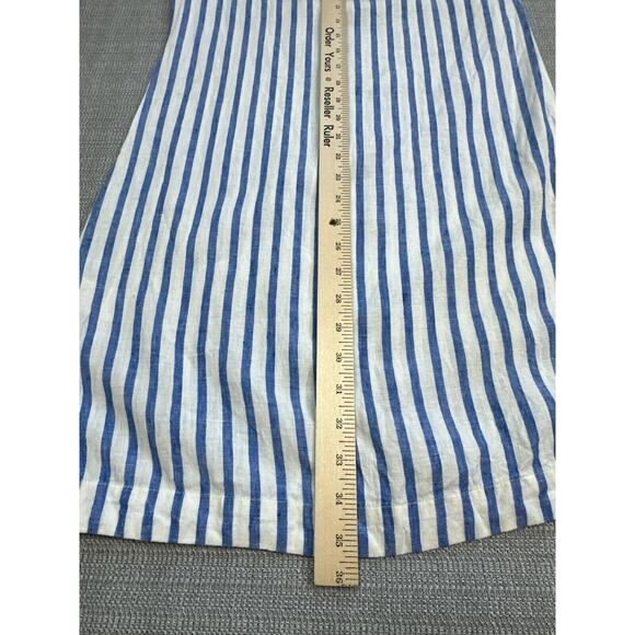 Boden Dress Womens 4 Long Nautical Embroidered Lace Coastal Carefree Beach Linen - Picture 8 of 9